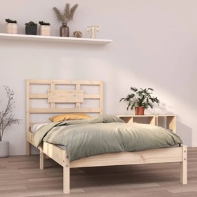 Estrutura de cama solteiro 90x190 cm madeira maciça