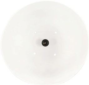 Candeeiro teto industrial redondo 25 W 32 cm E27 branco