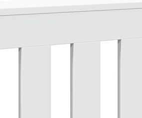 Cobertura de radiador 149x20x82 cm derivados de madeira branco