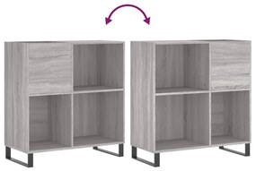 Armário p/ discos 84,5x38x89 cm derivados madeira cinza sonoma