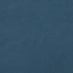 Estrutura de cama com colchão azul escuro 120x190 cm Veludo
