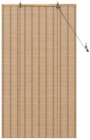 Persianas e Sombras de Janela Marrom Claro 90 x 160 cm Bambu
