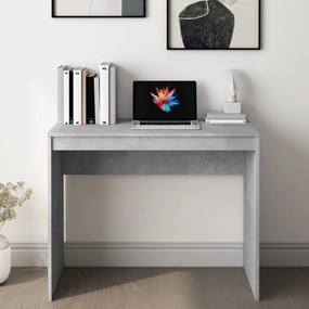 Secretária 90x40x72 cm derivados de madeira cinza cimento
