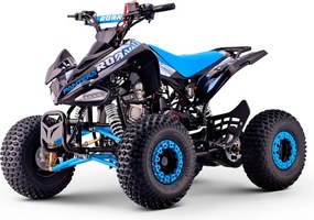 Mini moto 4 gasolina para crianças de 110cc Automática Roan Pantera R7 C/ Marcha atras e Limitador Azul