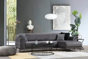 Sofá-Cama de Canto Image Corner – Antracite – 287 x 169 cm