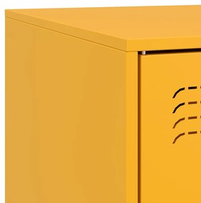 Móvel de TV 99x39x44 cm aço amarelo mostarda