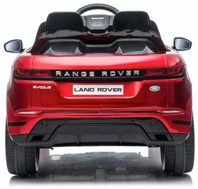 Carro Elétrico infantil Land Rover, Range Rover Evoque 12v, módulo de música, banco de couro, pneus de borracha Vermelho