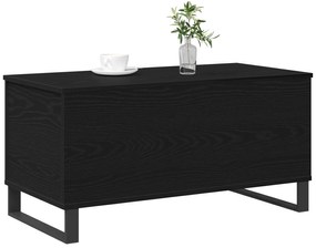 Mesa de Centro Carvalho Preto 90x44,5x45 cm Madeira Aglomerada