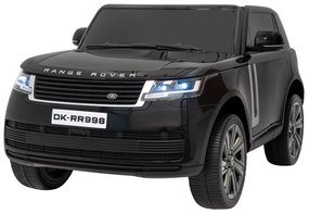 Carro elétrico para Crianças 2 Lugares Range Rover SUV Lift 12V 4x4 Rodas Espuma EVA, Assento couro ecológico Preto