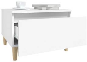 Mesas de apoio 2 pcs 50x46x35 cm derivados de madeira branco