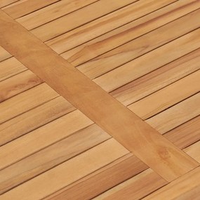 Mesa de jantar para jardim 120x70x77 cm madeira teca maciça