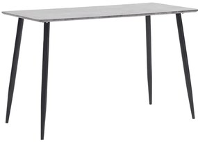 vidaXL Mesa de jantar 120x60x75 cm MDF cinzento
