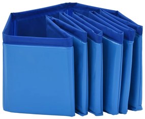 Piscina para cães dobrável 80x20 cm PVC azul