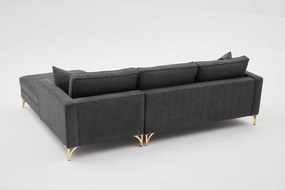 Sofá de Canto Berlin – Antracite – 258x83x181 cm