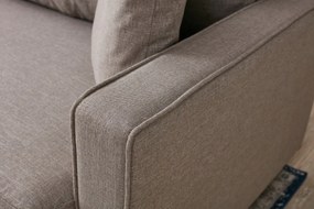 Sofá de 3 Lugares Eva – Creme – 210x82x90 cm