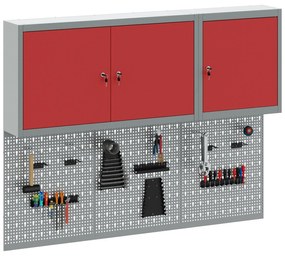 Conjunto de Armário e Painel de Ferramentas de 5 Peças vidaXL Montado