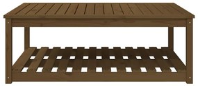 Mesa de jardim 121x82,5x45 cm pinho maciço castanho-mel