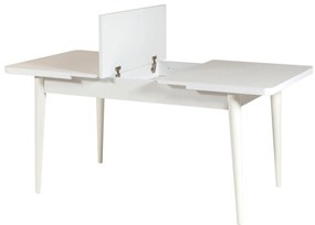 Conjunto Mesa de Jantar Extensível e Cadeiras Vina – Branco e Azul Esc