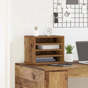 Organizador de Mesa Madeira Velha 36x26x29.5 cm Madeira de Engenharia