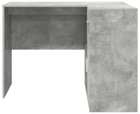 Mesa de Canto Cinza Concreto 102x88x75 cm Madeira Engenheirada