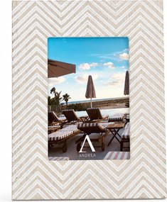 Moldura de Fotografia MDF Zig-Zag para Foto 10 x 15 cm
