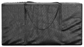 Saco de arrumação p/ árvore Natal 150x75x75cm polietileno preto