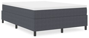 Cama Box vidaXL Cinza Escuro 140x200 cm Tecido de Corduroy