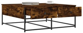 Mesa de centro 100x99x40 cm derivados madeira carvalho fumado