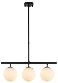 Candeeiro Suspenso Atmaca – Preto Antigo Branco – 60 x 15 cm
