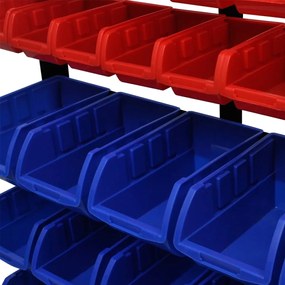 Organizador de Ferramentas Azul &amp; Vermelho para Garagem