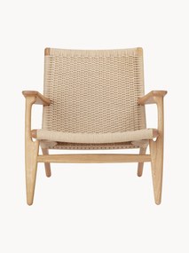 Poltrona artesanal com assento e encosto em vime CH25