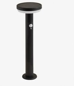 Baliza Led Solar Para Exterior Em Aço Inoxidável Ovint Preto - Sklum