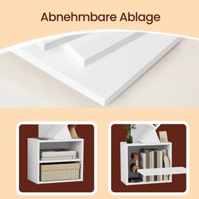 Estante em forma de árvore 20,3 x 38 x 123,2 cm Branco