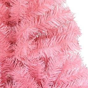 Árvore de Natal artificial com suporte 240 cm PVC rosa