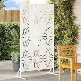 vidaXL Protetor de Privacidade Branco 100 x 50 x 180 cm Aço