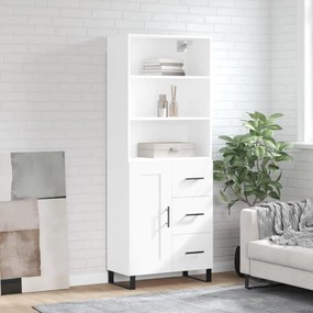 vidaXL Armário alto 69,5x34x180 cm derivados de madeira branco