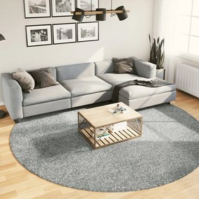 Tapete shaggy de pelo alto PAMPLONA Ø 280 cm verde