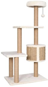 Árvore para gatos c/ postes arranhadores 123 cm erva marinha