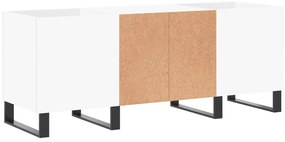 Armário para discos 121x38x48 cm derivados de madeira branco