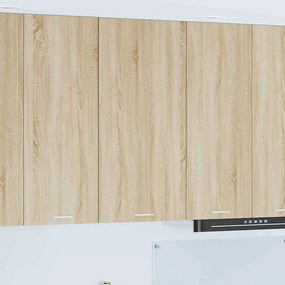 vidaXL Armário suspenso Carvalho Sonoma e Branco 50 x 31 x 100 cm