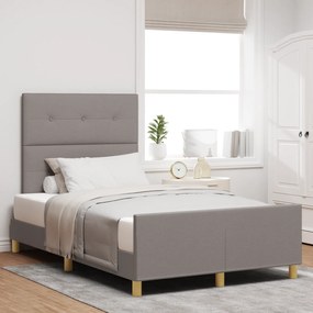 Cama vidaXL Taupe 120x200 cm Tecido
