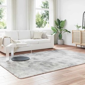 Tapete shaggy de pelo alto NAVARRA 200x290 cm cinzento-claro