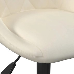Bancos de bar 2 pcs veludo creme