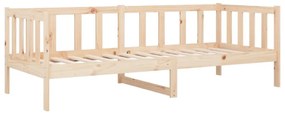 Sofá-cama sem colchão 80x200 cm madeira de pinho maciça