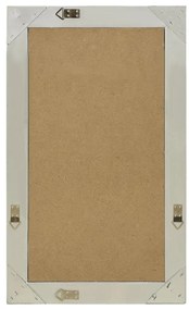 Espelho de parede estilo barroco 50x80 cm prateado