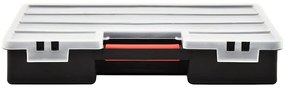 Caixas com divisórias ajustáveis 2 pcs 460x325x80 mm plástico