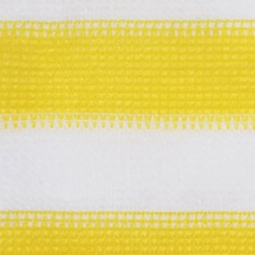 Tela de varanda 75x300 cm PEAD amarelo e branco