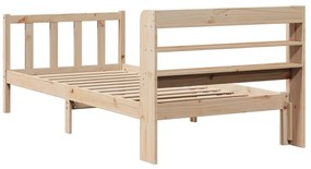 Cama sem colchão 90x200 cm madeira de pinho maciça