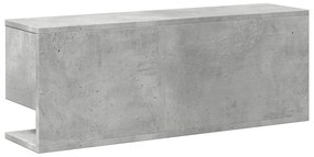 Armário de parede 80x20x30 cm deriv. madeira cinzento cimento