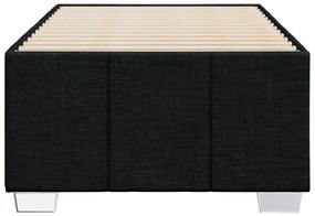 Estrutura de cama sem colchão 90x200 cm tecido preto